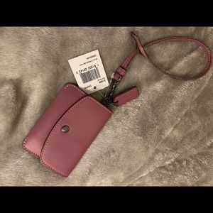 Coach Glovetanned Leather Card Pouch Wristlet